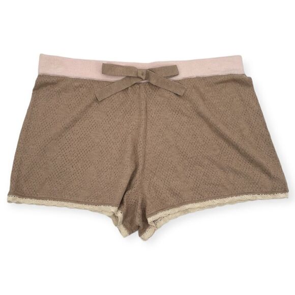 -Lemon Women's Cozy Cashmere Lounge and Sleep Shorts NWT L - Picture 2 of 14